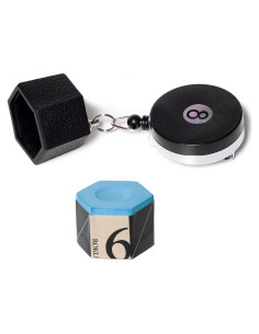 Tiza de Billar Kamui Roku con Soporte Retráctil - Negro