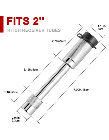 Cerradura de enganche de remolque Ayleid 5/8" antirrobo 2 paquetes