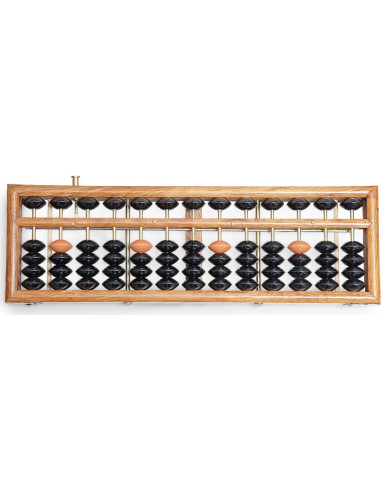 Ábaco de Madera Soroban Profesional 13 Columnas 27.5 cm