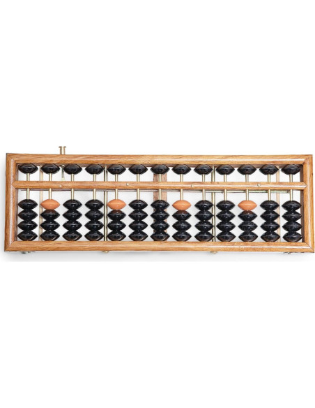 Ábaco de Madera Soroban Profesional 13 Columnas 27.5 cm