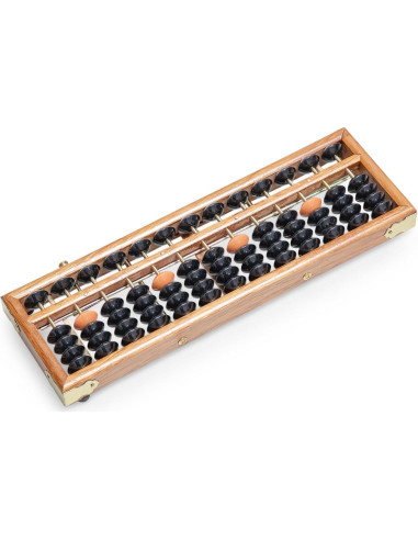 Ábaco de Madera Soroban Profesional 13 Columnas 27.5 cm