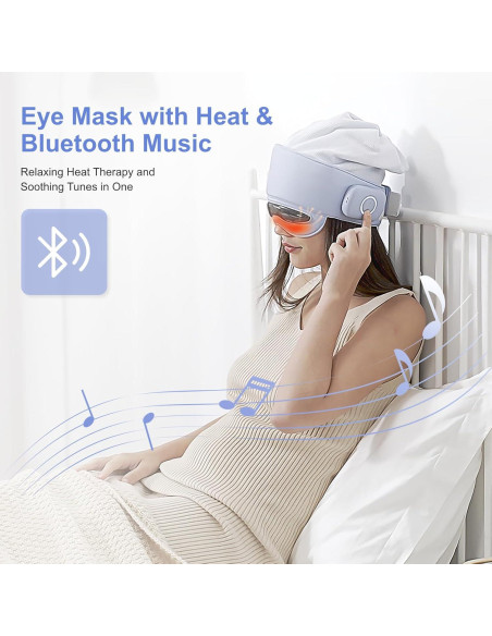Masajeador de Cabeza y Ojos RLXPROO FB-02 con Calor y Bluetooth Masajeador de Cabeza y Ojos RLXPROO FB-02 con Calor y Bluetooth