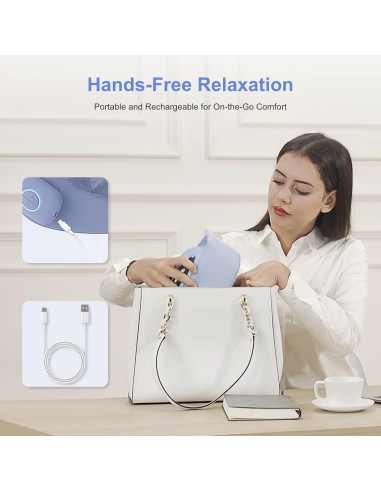 Masajeador de Cabeza y Ojos RLXPROO FB-02 con Calor y Bluetooth