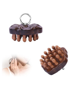 Masajeador de cuero cabelludo OYAMEQICH de bambú 8cm