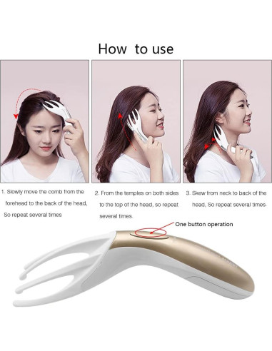 Masajeador Eléctrico de Cabeza Tezam - 5 en 1, Alivio Estrés