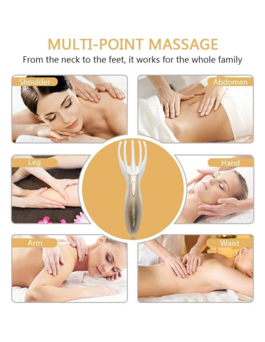 Masajeador Eléctrico de Cabeza Tezam - 5 en 1, Alivio Estrés