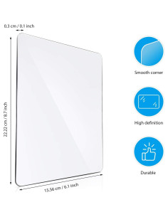 Almohadillas de Corte Acrílicas Blulu 8 Piezas 22.1x15.5cm 2