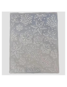 Carpeta de Relieve WJ 3D Copo de Nieve 12x15.5cm para Tarjetas DIY