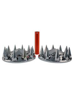 Juego Cubiertas de Eje ABS Cromado MRJLK 33mm para Camiones