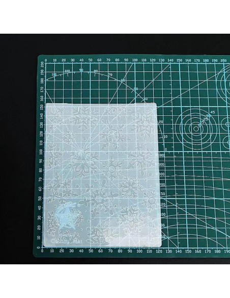 Carpeta de Relieve WJ 3D Copo de Nieve 12x15.5cm para Tarjetas DIY