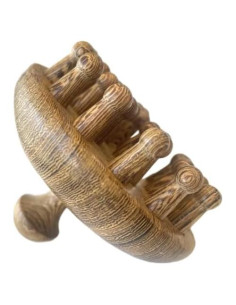 Masajeador de Cuero Cabelludo de Madera Sanlusan 26 Dientes