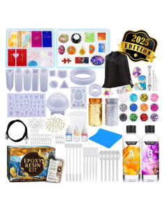 Kit de Moldes de Silicona para Resina Epóxica Zoncolor - 16 Piezas