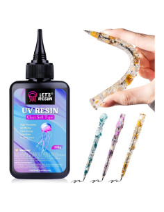 Resina UV Suave LET'S RESIN 100g Cristal Claro Flexible