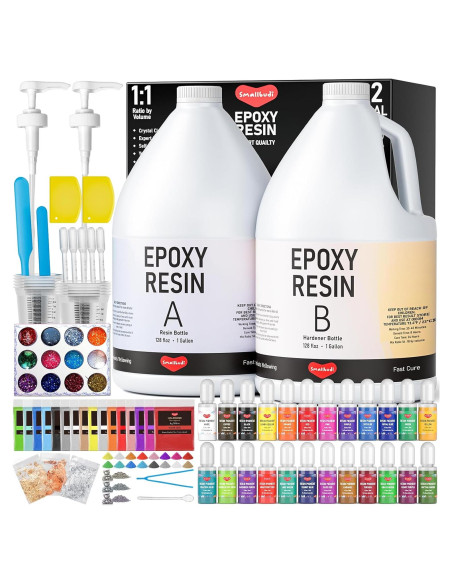 Kit de Resina Epóxica Smallbudi 2 Galones - Todo Incluido