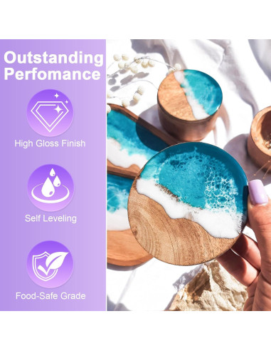 Kit de Resina Epóxica Smallbudi 2 Galones - Todo Incluido