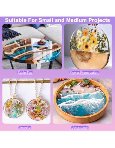 Kit de Resina Epóxica Smallbudi 2 Galones - Todo Incluido