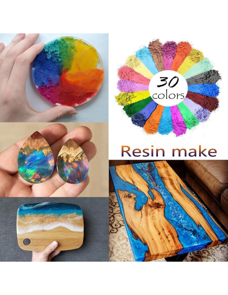 Polvo de Mica Brillante NTWJNJY - 30 Colores para Jabón y Resina Polvo de Mica Brillante NTWJNJY - 30 Colores para Jabón y Resina