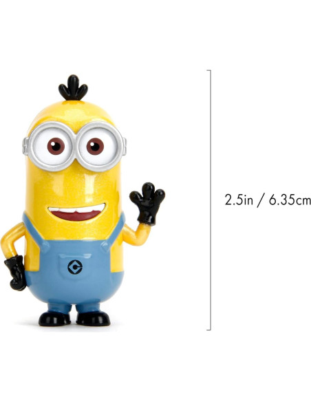 Figuras de Metal Minions Jada 4-Pack - Stuart, Kevin, Otto, Bob Figuras de Metal Minions Jada 4-Pack - Stuart, Kevin, Otto, Bob