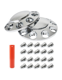 Cubiertas de Rueda Delantera Labwork 33mm Cromadas para Camiones
