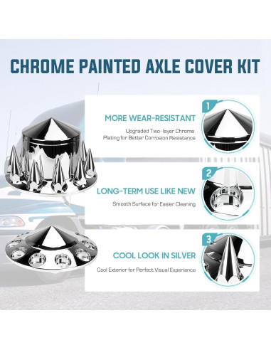 Cubiertas de Eje Autsurles 2 Delanteras y 4 Traseras 33mm