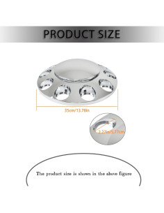 Cubiertas de Rueda Delantera Labwork 33mm Cromadas para Camiones 2