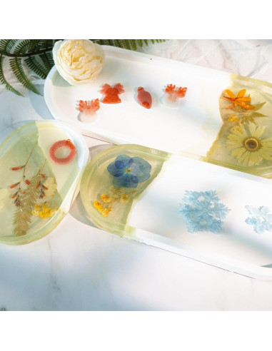 Juego de 5 Moldes de Silicona Ovalados AOEDEO - 30.48 a 14.48 cm