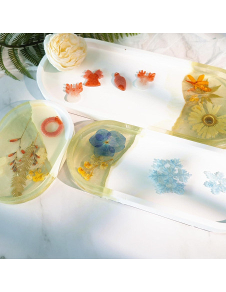 Juego de 5 Moldes de Silicona Ovalados AOEDEO - 30.48 a 14.48 cm