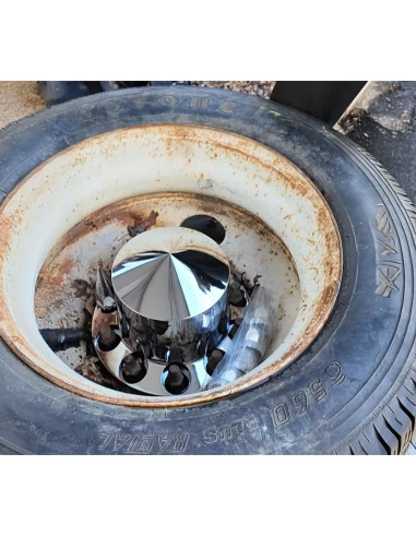 Juego de Cubiertas de Eje Cromadas Mytee para Camiones - 2 Delanteras y 4 Traseras