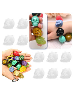 10 Moldes de Silicona de Calavera ZQYSING para Joyería