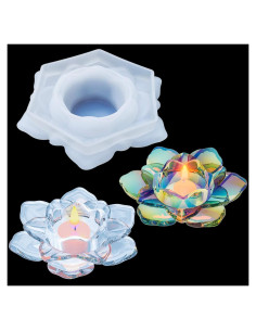 Molde de Silicona para Velas Palksky Flor de Loto 12.5cm