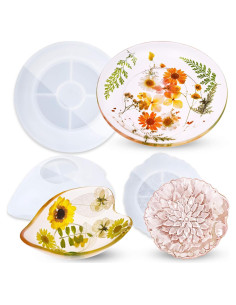 Moldes de Silicona NiArt para Resina Epóxica - 3 Formas