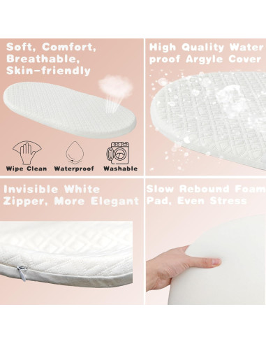 Cesta para Cambiar Bebés Nurcret Rosa Plegable 75x41x15 cm