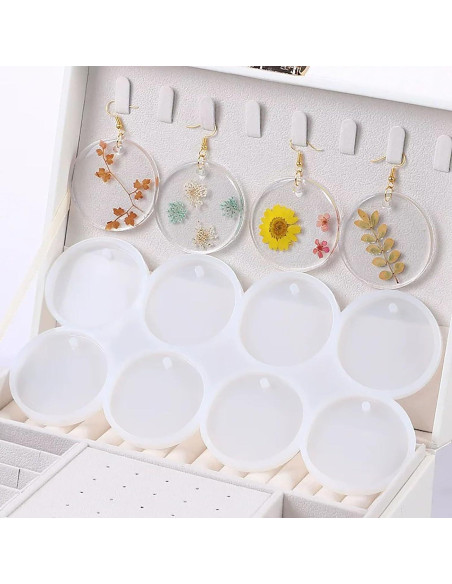 Moldes de Silicona AFINSEA para Resina - 25 Cavidades Redondas Moldes de Silicona AFINSEA para Resina - 25 Cavidades Redondas