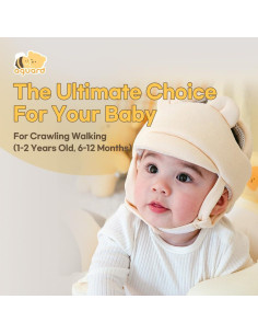 Casco Protector para Bebés AGUARD JG-00 Algodón Ajustable 2