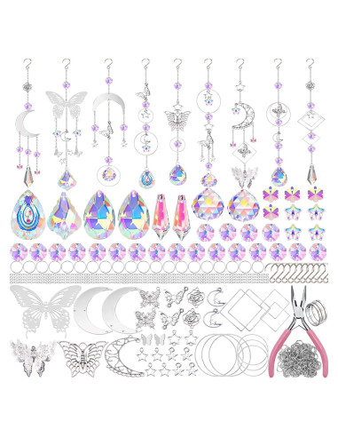 Kit de Atrapasoles de Cristal Lyukii 300 Piezas DIY