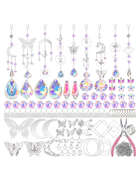 Kit de Atrapasoles de Cristal Lyukii 300 Piezas DIY