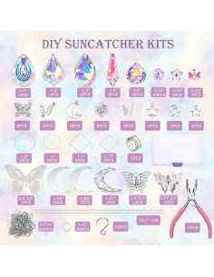 Kit de Atrapasoles de Cristal Lyukii 300 Piezas DIY 2