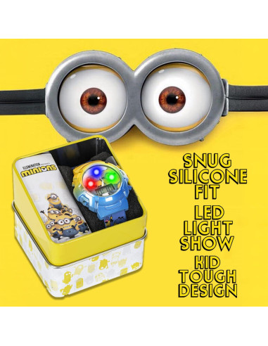 Reloj de Niños Minions con Luces Intermitentes y Pantalla LCD