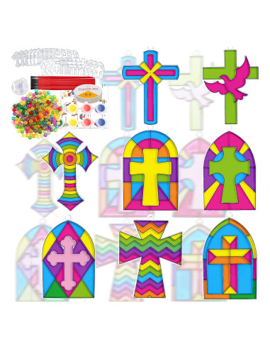 Kits de Artesanía de Atrapasol Cruz WorldBazaar - 24 Piezas