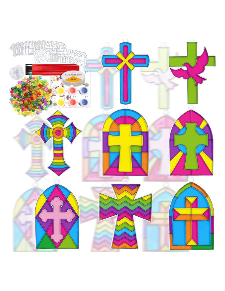 Kits de Artesanía de Atrapasol Cruz WorldBazaar - 24 Piezas