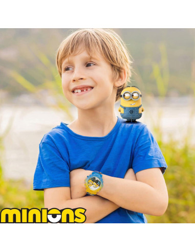 Reloj de Niños Minions con Luces Intermitentes y Pantalla LCD
