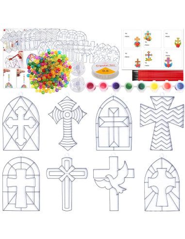 Kits de Artesanía de Atrapasol Cruz WorldBazaar - 24 Piezas