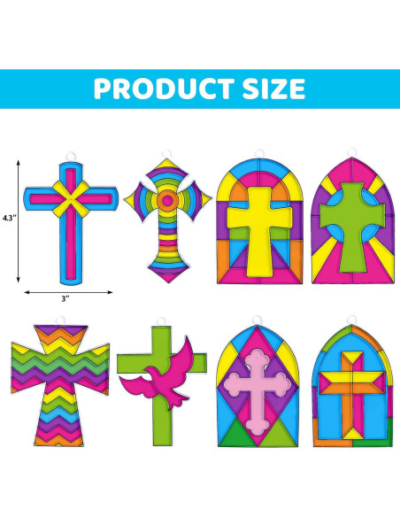 Kits de Artesanía de Atrapasol Cruz WorldBazaar - 24 Piezas