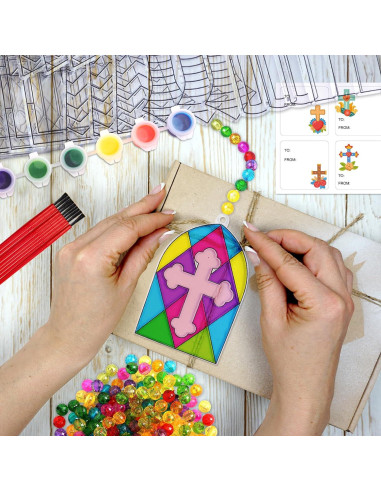 Kits de Artesanía de Atrapasol Cruz WorldBazaar - 24 Piezas