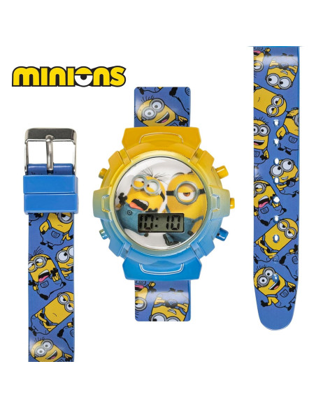 Reloj de Niños Minions con Luces Intermitentes y Pantalla LCD