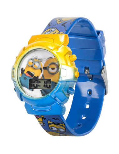 Reloj de Niños Minions con Luces Intermitentes y Pantalla LCD