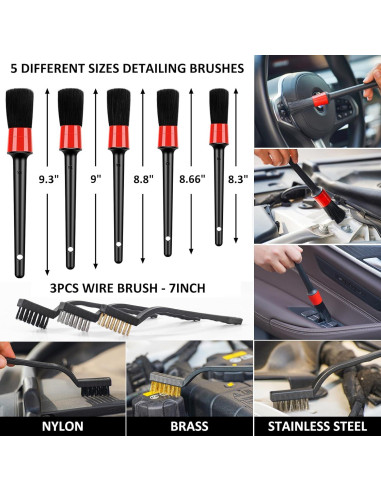 Kit de Lavado de Autos 44 Piezas AUTODECO Negro