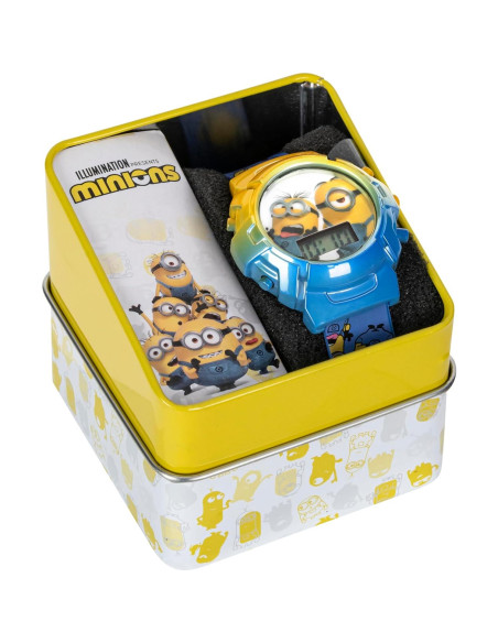 Reloj de Niños Minions con Luces Intermitentes y Pantalla LCD