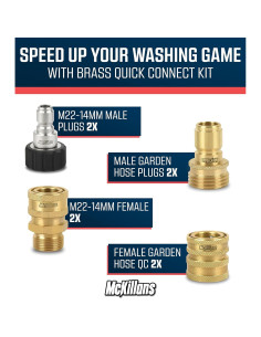 Kit de Conexión Rápida McKillans M22-14mm para Lavadora a Presión 2