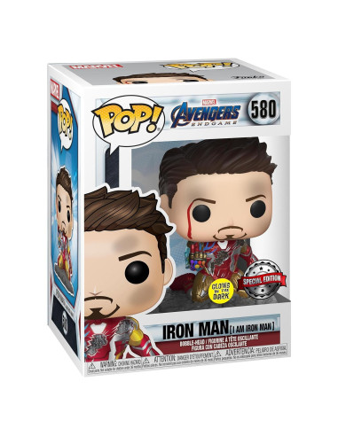 Funko Pop! Iron Man Deluxe Brillante en la Oscuridad 10 cm